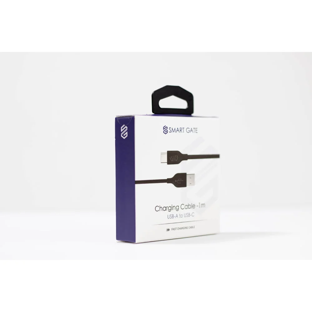 Smart Gate Cable PVC USB-A to USB-C Fast 1m Black - Image 4