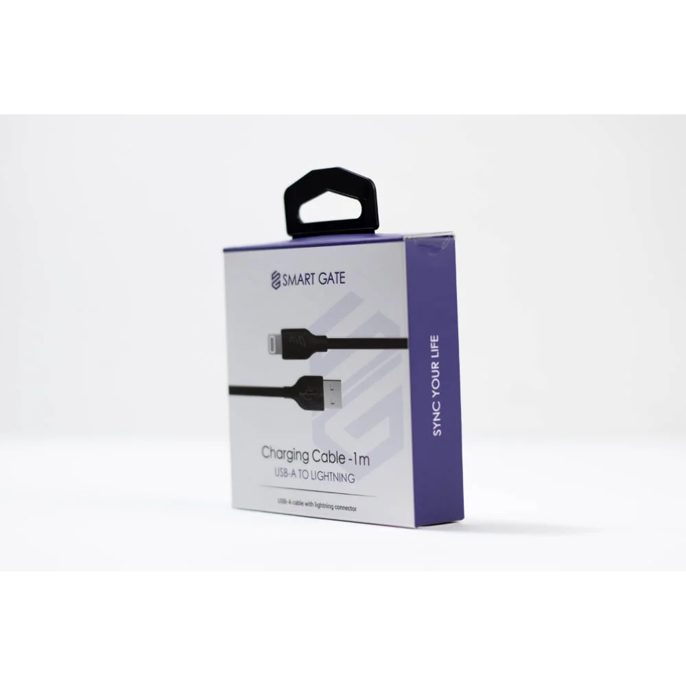 Smart Gate Cable PVC USB-A to Lightning 1m Black - Image 2
