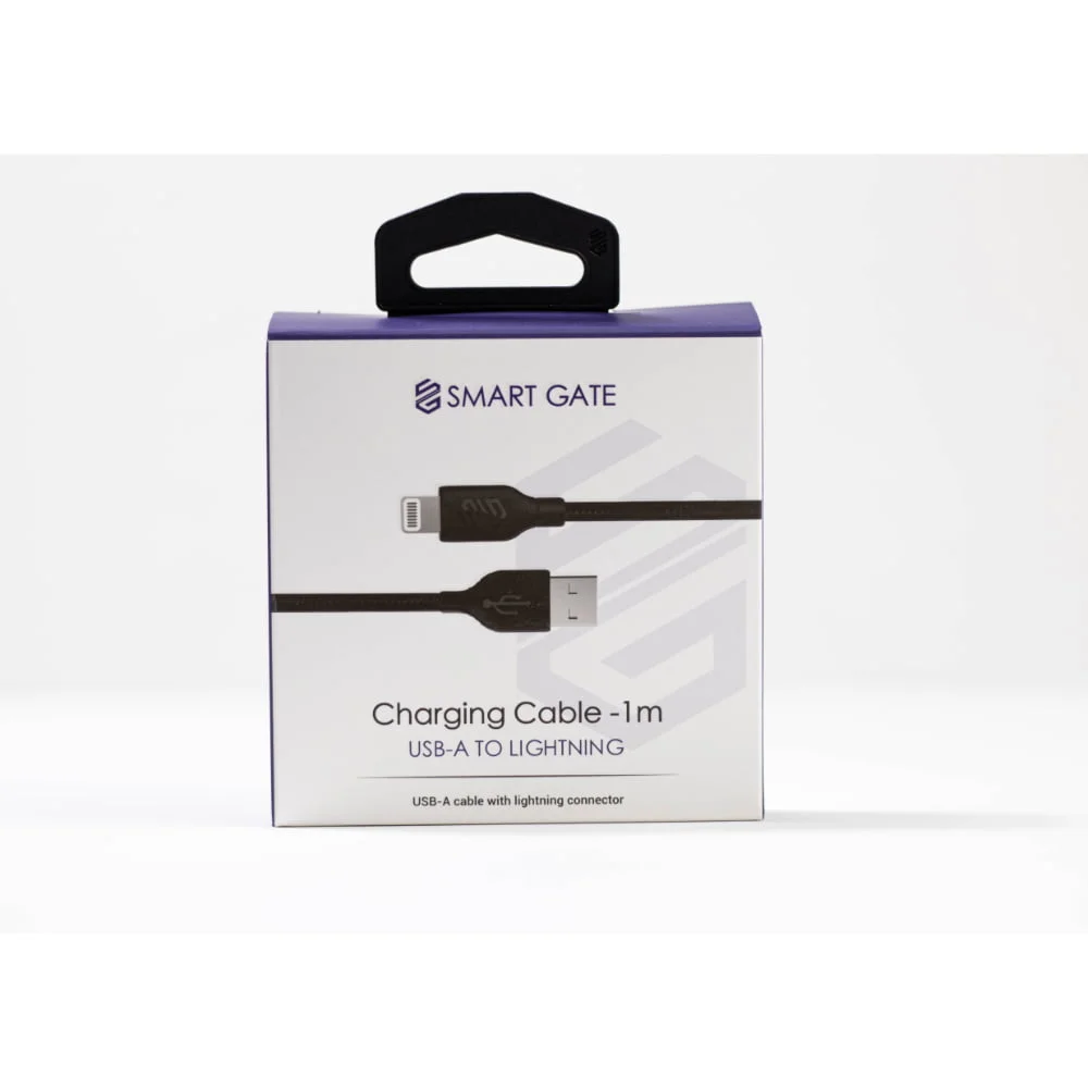 Smart Gate Cable PVC USB-A to Lightning 1m Black