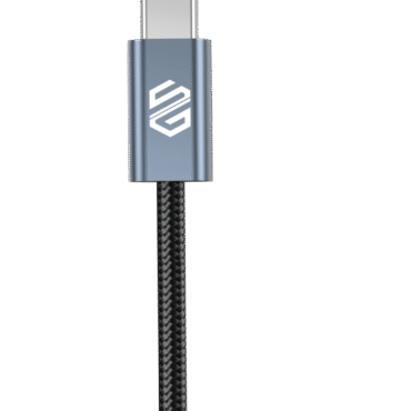 سمارت جيت كابل يو أس بى سى - يو أس بى سى - 100وات 480 ميجا /ثانيه - مضفر- الومونيوم - 1.5 متر- أسود