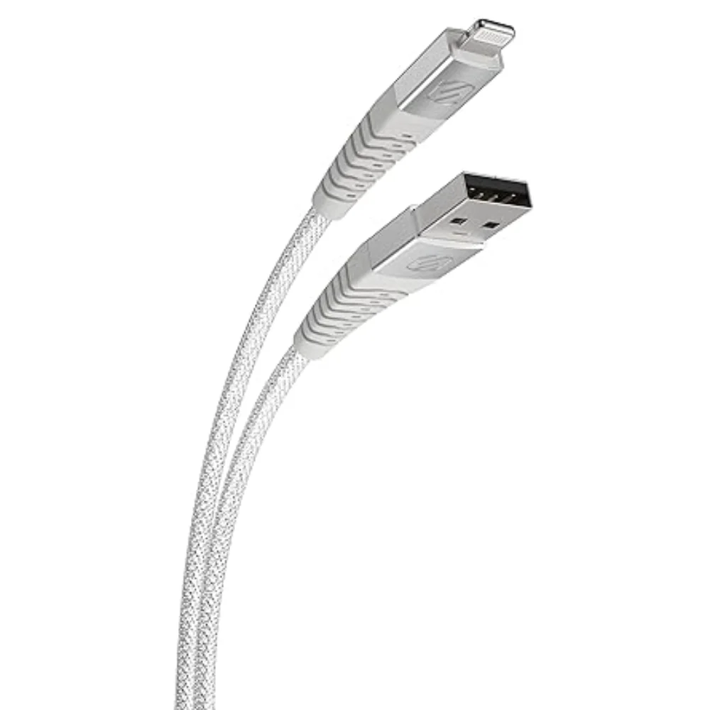 Smart Gate Cable braided USB-A to Lightning, Shielded 1m White
