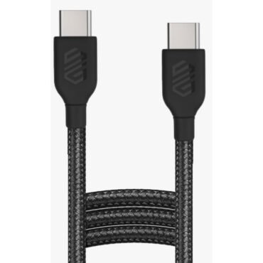 Smart Gate Cable braided USB-C to USB-C Fast, Shielded 3m Black