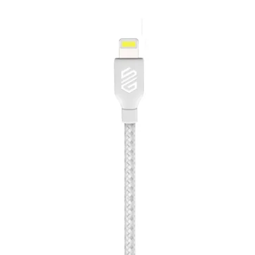Smart Gate Cable braided USB-C to Lightning Fast, Shielded 1.8m White