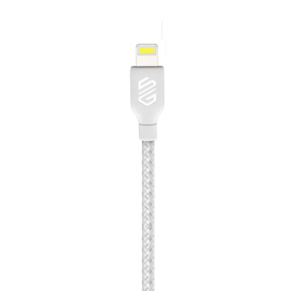 Smart Gate Cable braided USB-C to Lightning Fast, Shielded 1m White