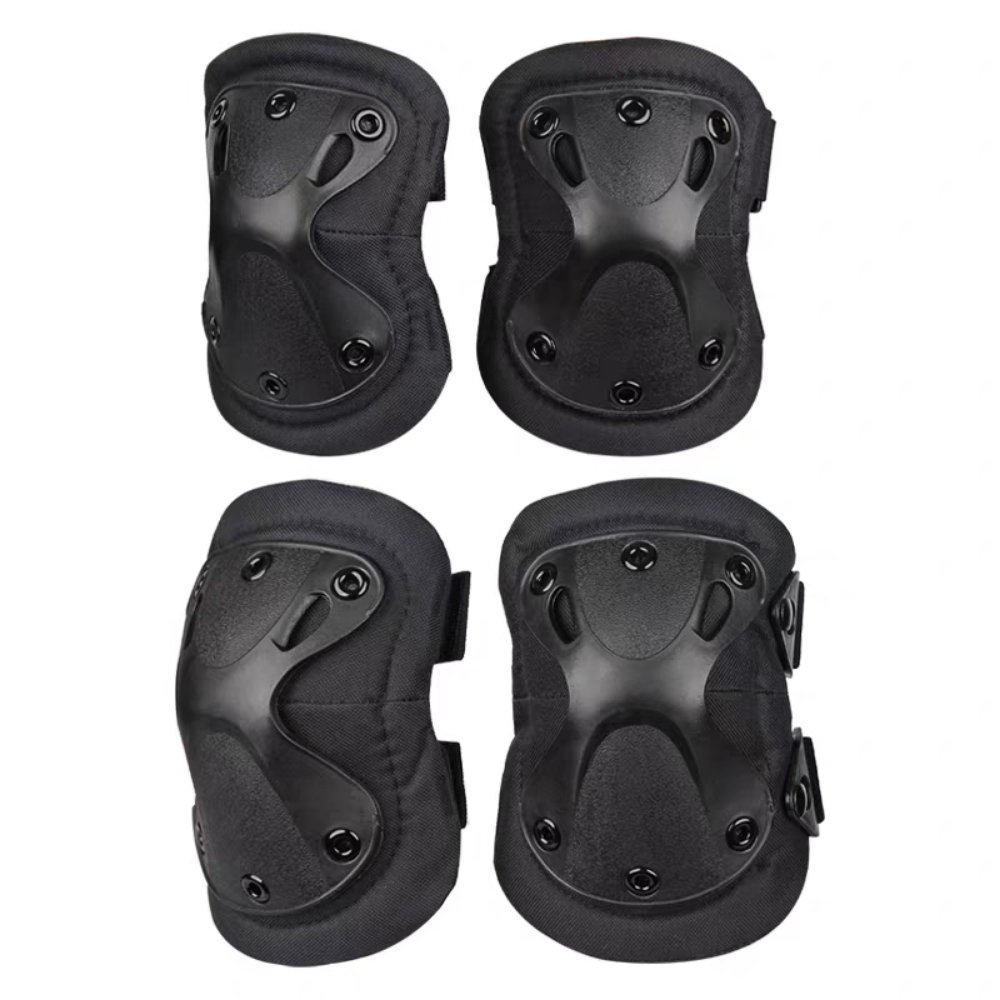 Smart Gate Big 2 Elbow & 2 Knee Pads Protective Guard Protective Guard Shock Absorbing Black - Image 2