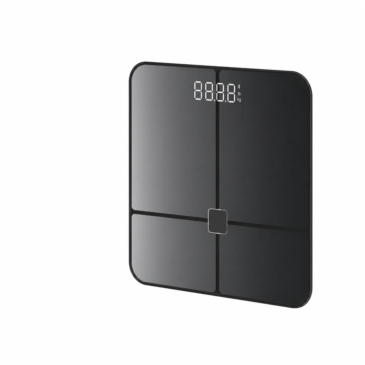 Smart Gate Smart Scale Fit Pro BT 24 Measurements Body Fat BMI Fitness lbs/kg LED 180KG Black