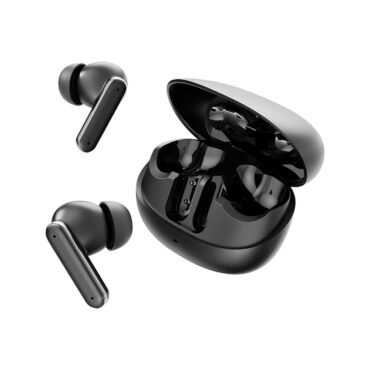 سماعات Smart Gate SGT-PUREPROBLK بتقنية TWS وBluetooth 5.4، نطاق 10 أمتار، وقت تحدث 4 ساعات، مدة شحن 60 دقيقة، بطارية 200 مللي أمبير، لون أسود.