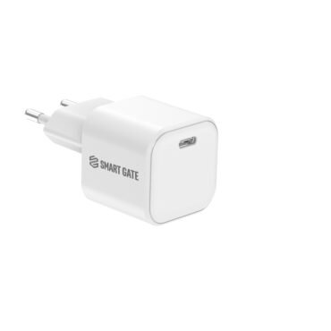 شاحن حائط Smart Gate SGCH-35CGaNSEW بقوة 35 واط ومنفذ USB-C PD واحد - لون أبيض