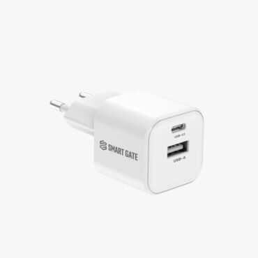 Smart Gate SGCH-35CAGaNSEW Wall Charger 35W 2 Port USB-C USB-A PD White